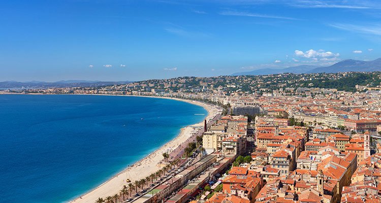 nice france view of bay